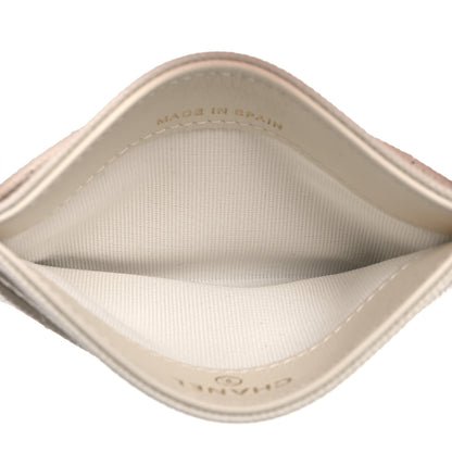 Chanel Caviar Quilted Card Holder White 5 of 11