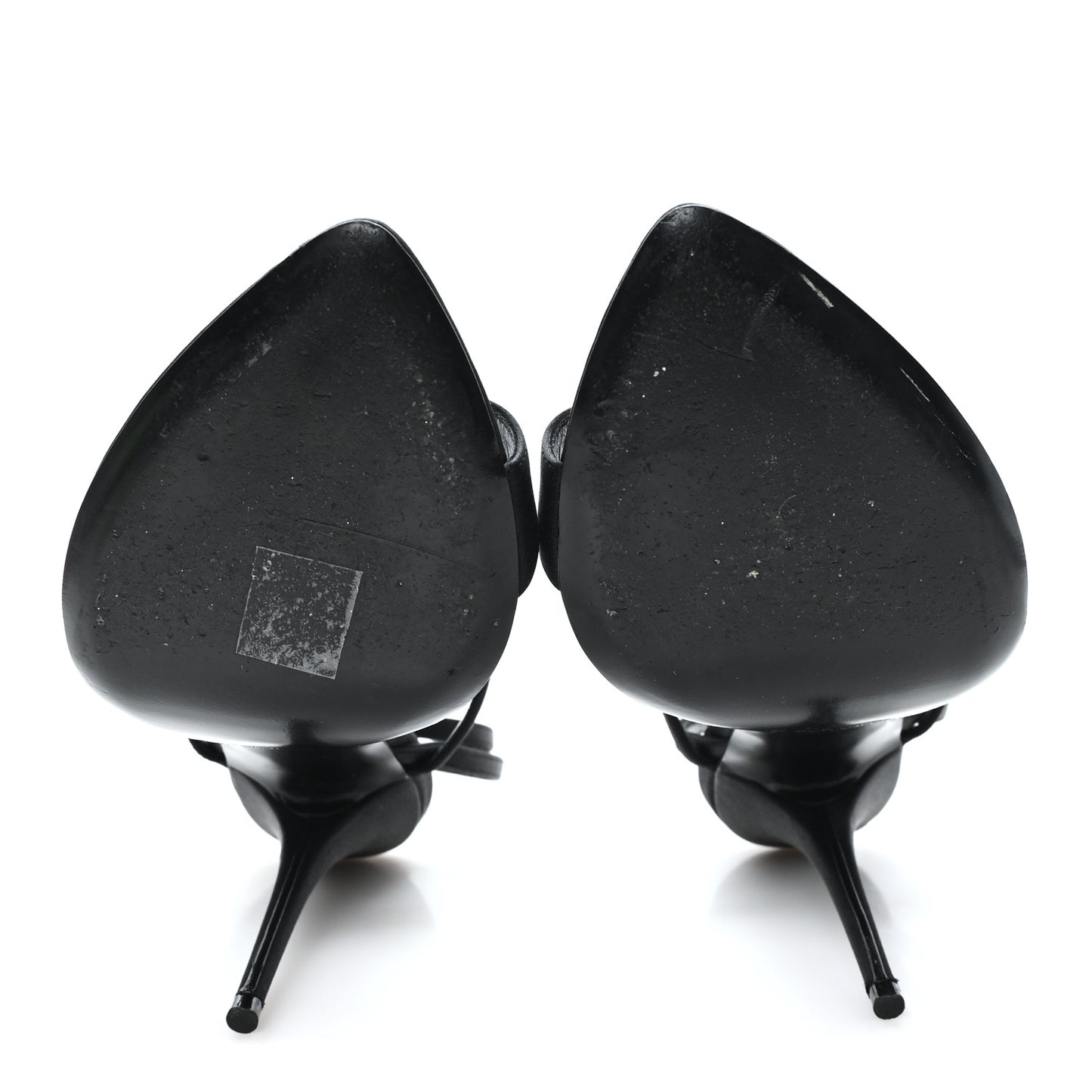 Crepe Satin Dive 110 Mule Sandals 38 Black