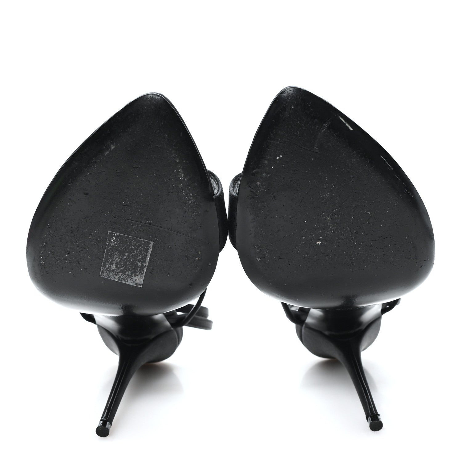 Saint Laurent Crepe Satin Dive 110 Mule Sandals 38 Black 6 of 10