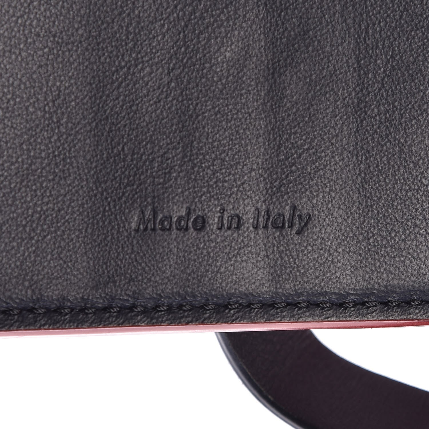 Celine Grained Calfskin Medium Multifunction Strap Wallet Coquelicot 7 of 7