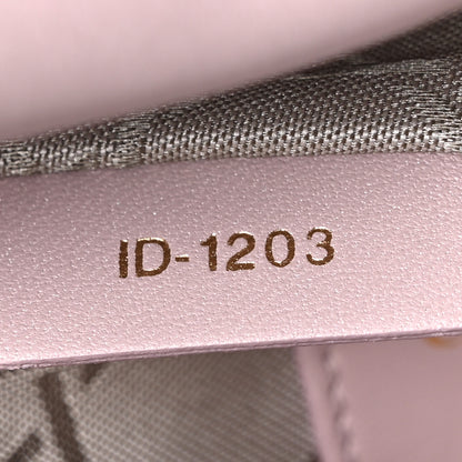 Christian Dior Metallic Lambskin Cannage Mini Lady Dior Lotus 7 of 10