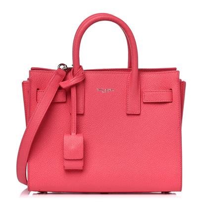 Saint Laurent Grained Calfskin Nano Sac De Jour Coral 1 of 22