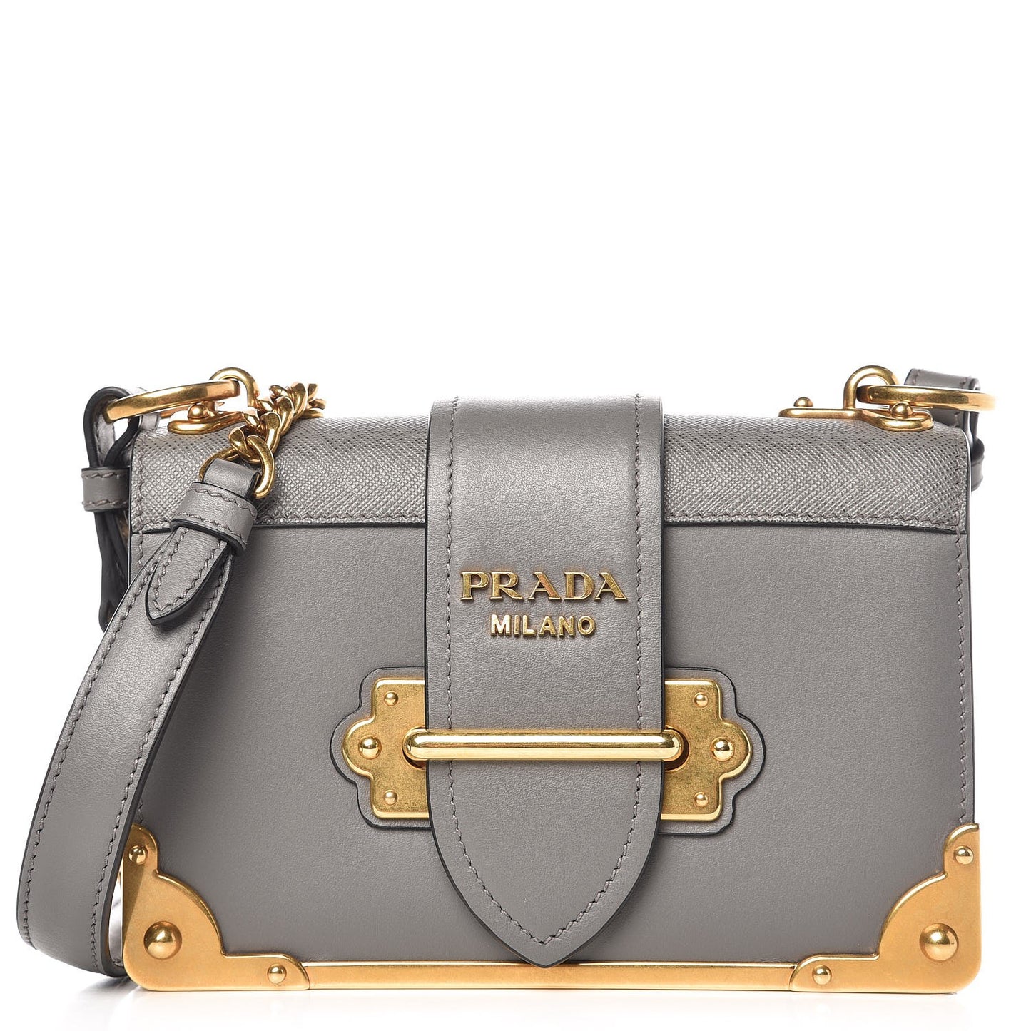 City Calf Saffiano Cahier Bag Marmo