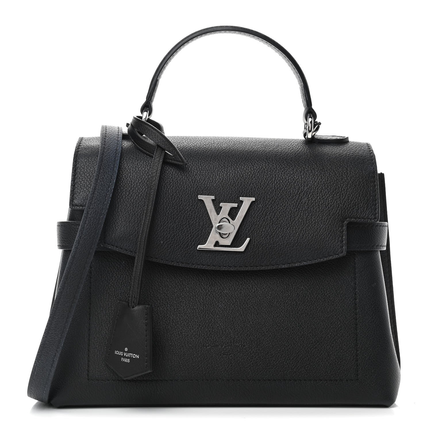 Louis Vuitton Calfskin Lockme Ever BB Black 1 of 15