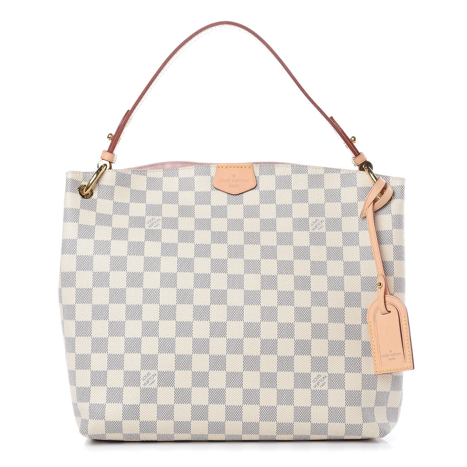 Louis Vuitton Damier Azur Graceful PM Rose Ballerine 1 of 10