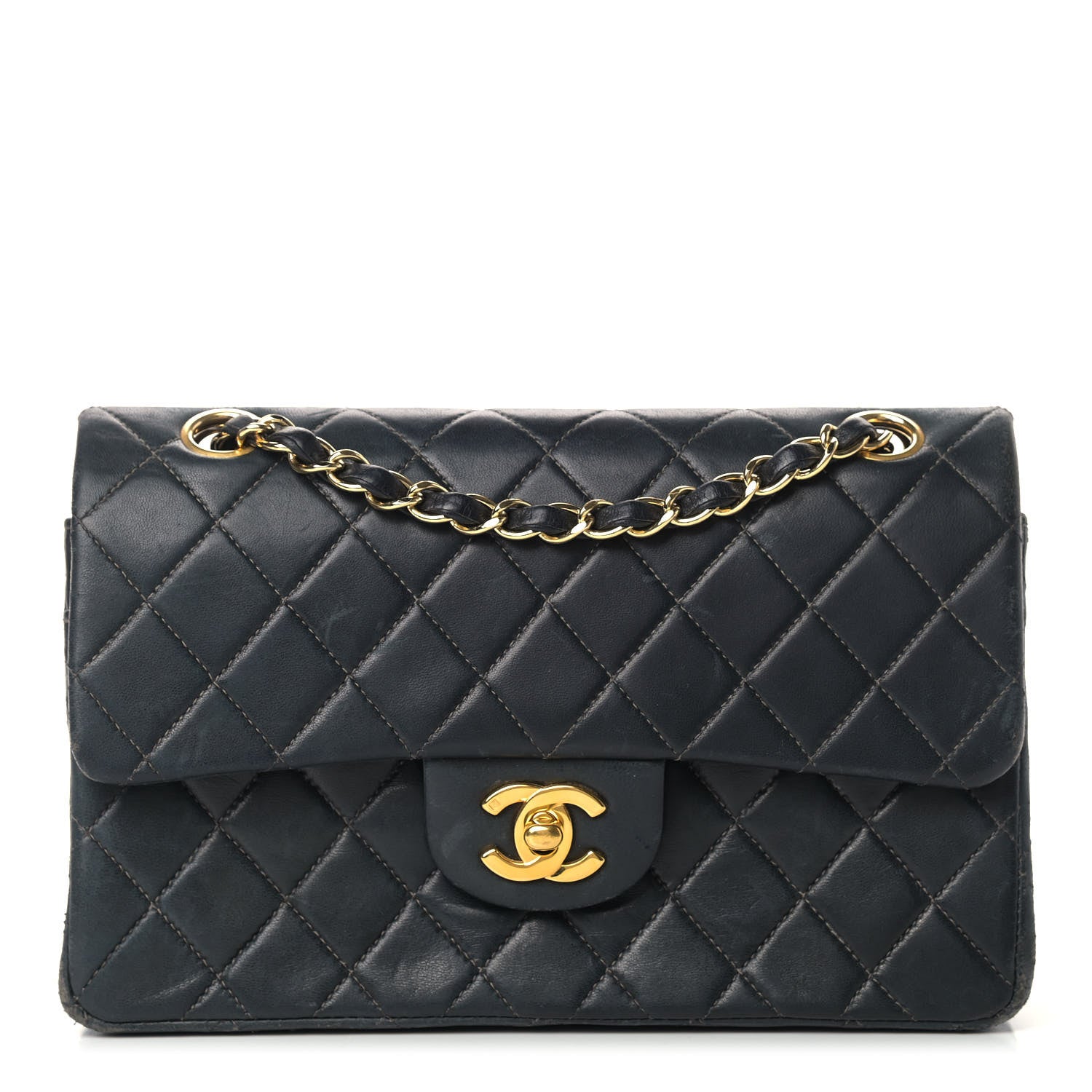 Chanel Lambskin Quilted Small Double Flap Black 1 of 20
