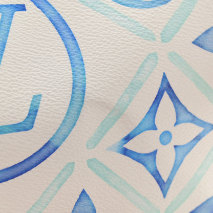 Louis Vuitton Monogram Tiles By The Pool Speedy Bandouliere 25 Lagoon Blue 11 of 13