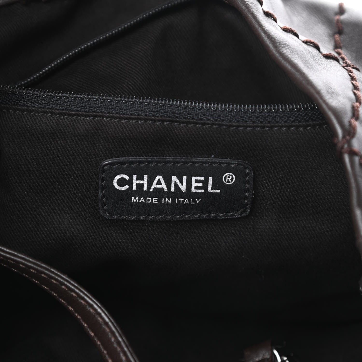 Chanel Calfskin Expandable Tote Dark Brown 6 of 12