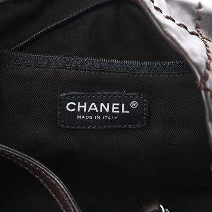 Chanel Calfskin Expandable Tote Dark Brown 6 of 12