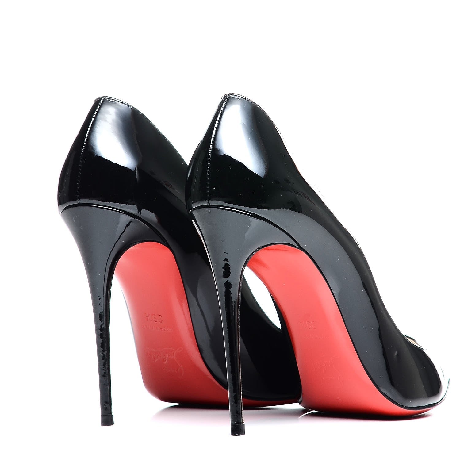 Christian Louboutin Patent Pigalle Follies 100 Pumps 39.5 Black 4 of 7