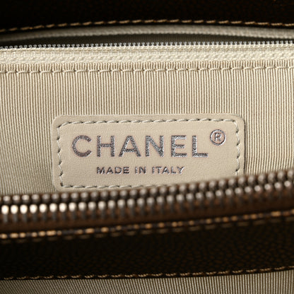 Chanel Metallic Caviar Quilted Grand Shopping Tote GST Bronze 6 of 12