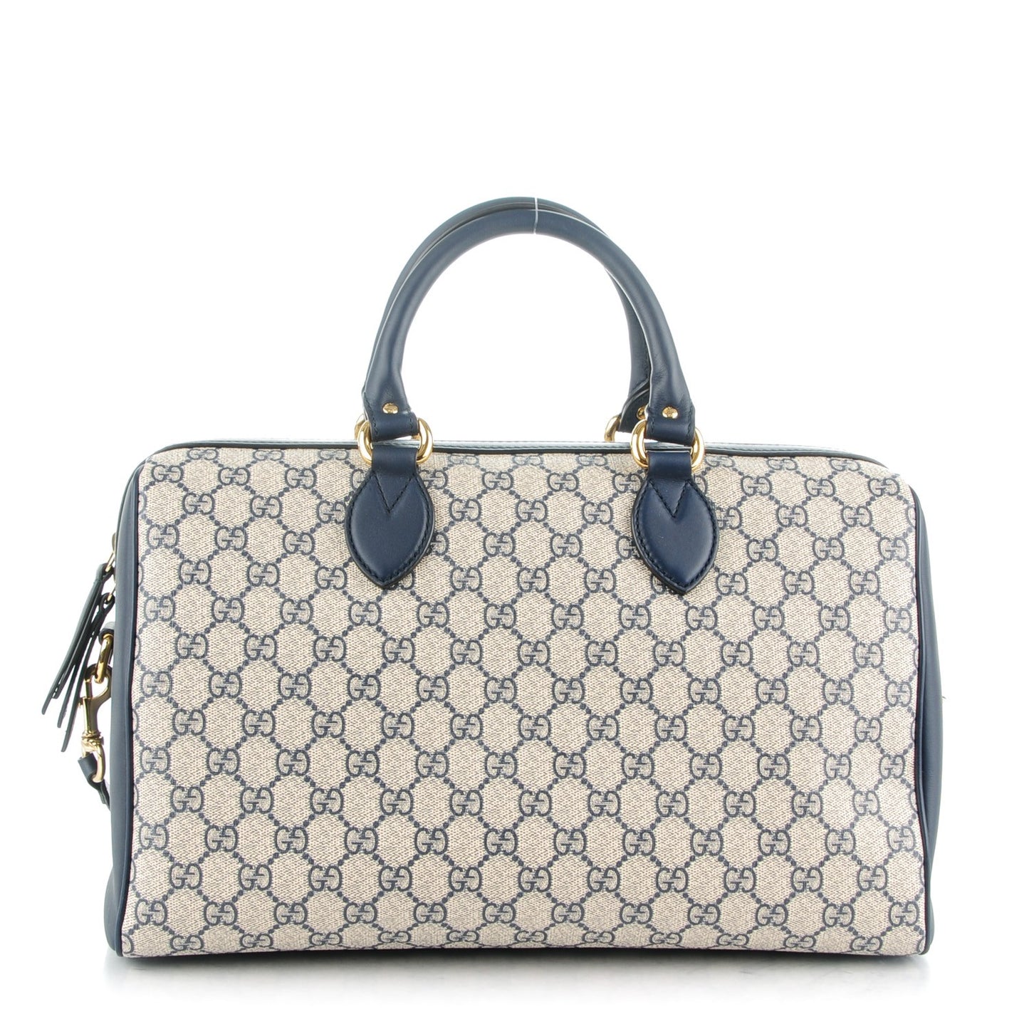 GG Supreme Monogram Medium Boston Beige Blue