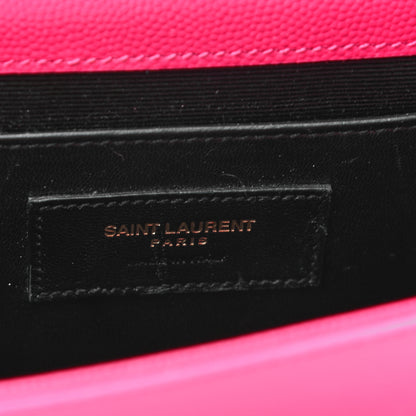 Saint Laurent Grain De Poudre Classic Monogram Kate Clutch Lipstick Fuchsia 6 of 6