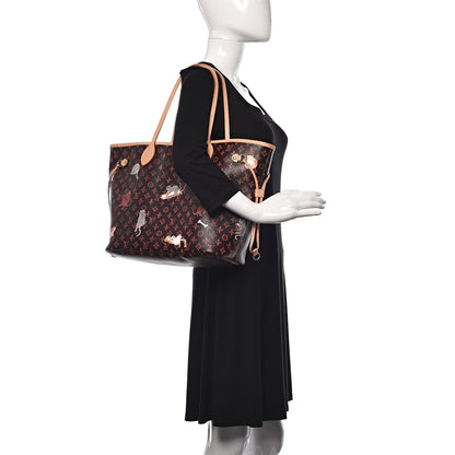 Louis Vuitton Catogram Neverfull MM Marron 2 of 12
