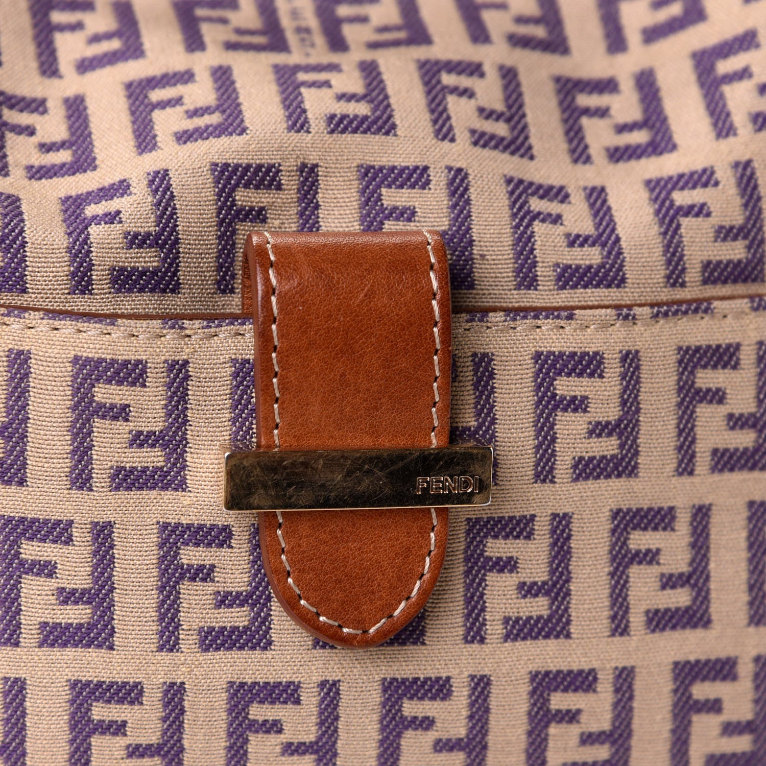 Fendi Zucchino Hobo Brown 5 of 8