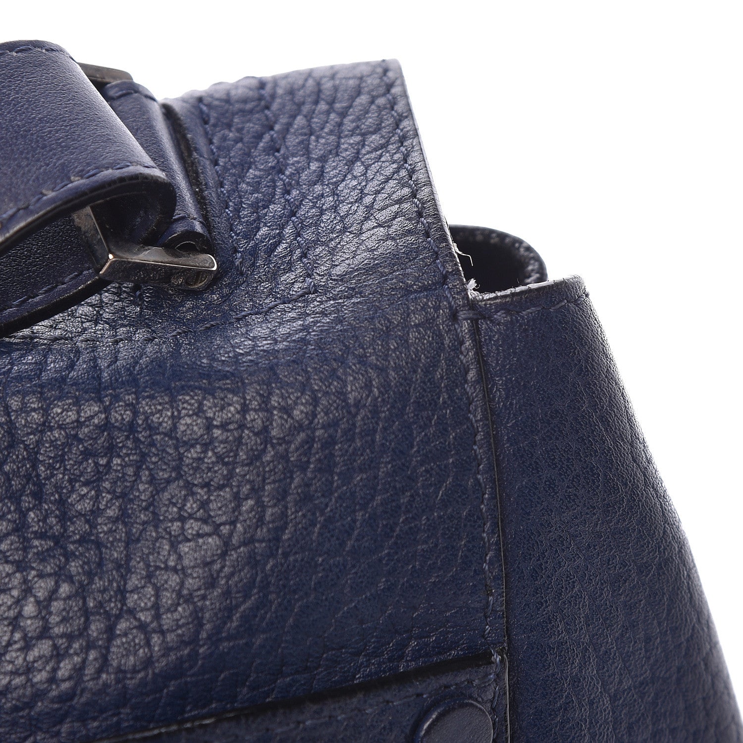 Proenza Schouler Pebbled Calfskin Double Sided PS Courier Bag Indigo 17 of 17