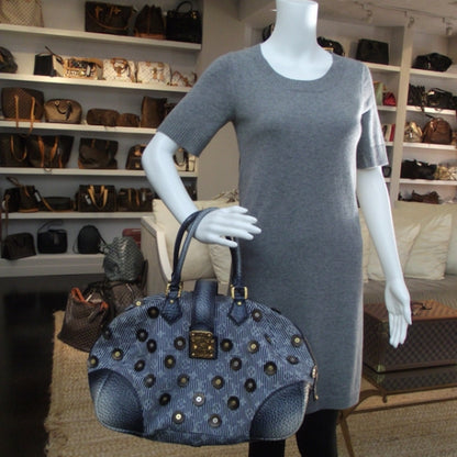 Louis Vuitton Denim Polka Dot Trunks and Bags Bowly 2 of 10