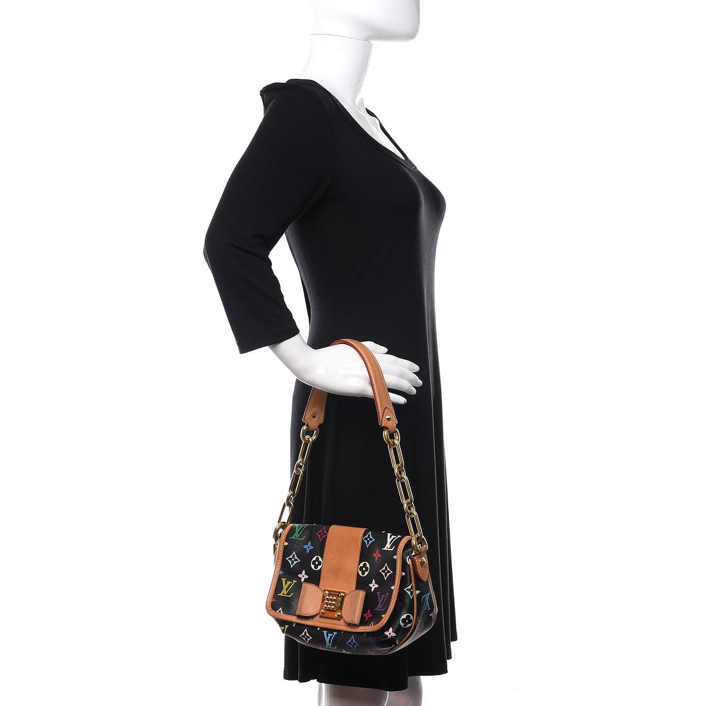 Monogram Multicolor Patti Black