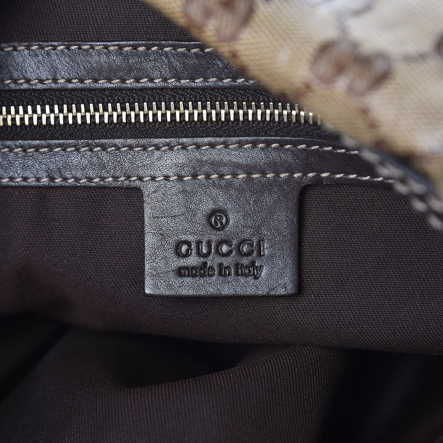 Gucci Crystal Monogram Mix Hobo Dark Brown 6 of 10