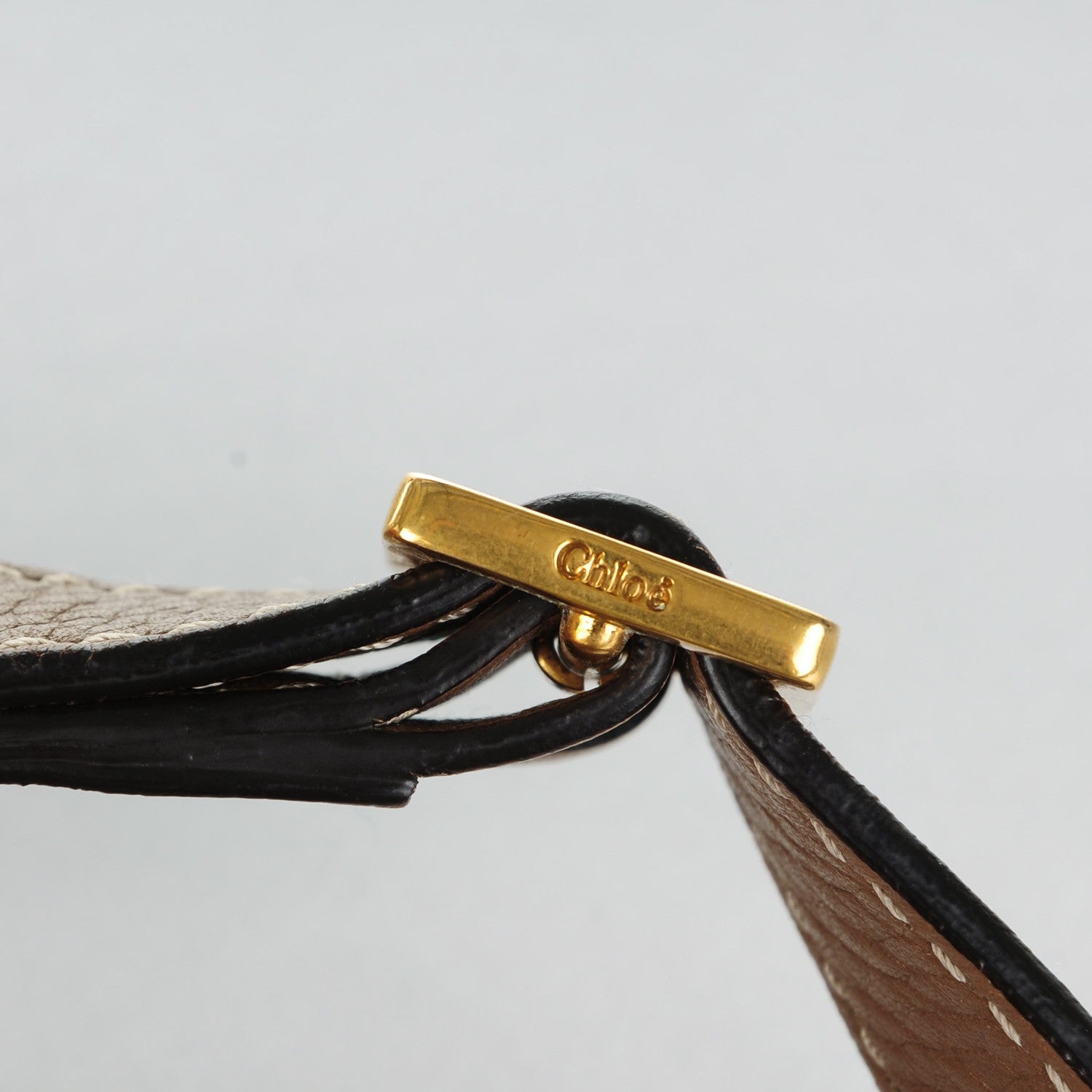 Chloe Calfskin Mini Marcie Round Crossbody Bag Nut 9 of 9
