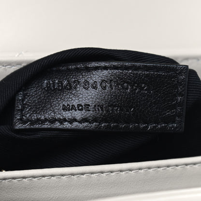 Saint Laurent Calfskin Y Quilted Monogram Toy Loulou Crossbody Bag Ivory 7 of 9