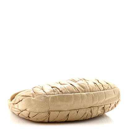 Miu Miu Nappa Matelasse Coffer Hobo Beige 4 of 9