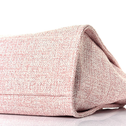 Chanel Straw Lurex Medium Deauville Tote Pink 9 of 9