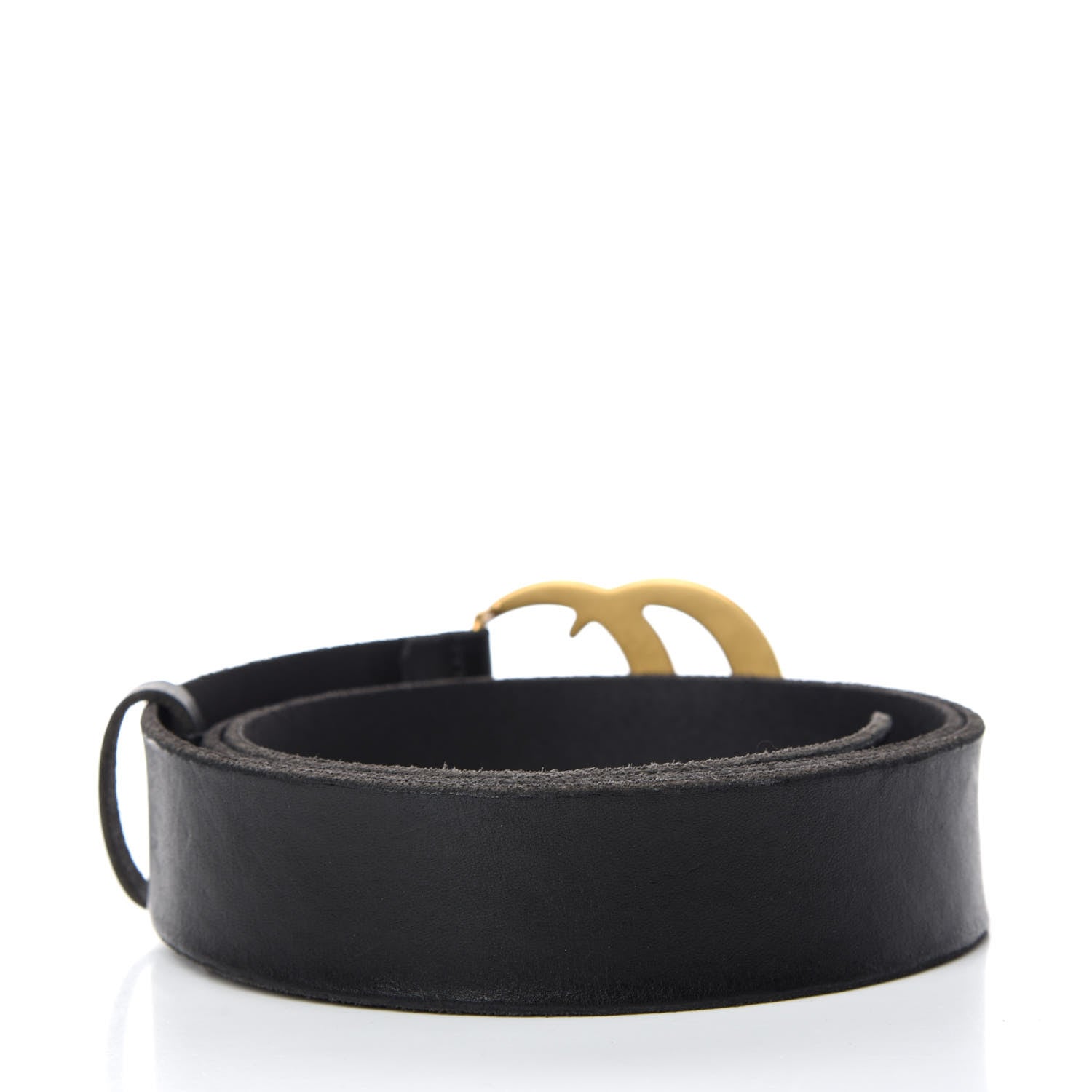 Gucci Faded Calfskin Double G 40mm Belt 110 44 Black 3 of 6
