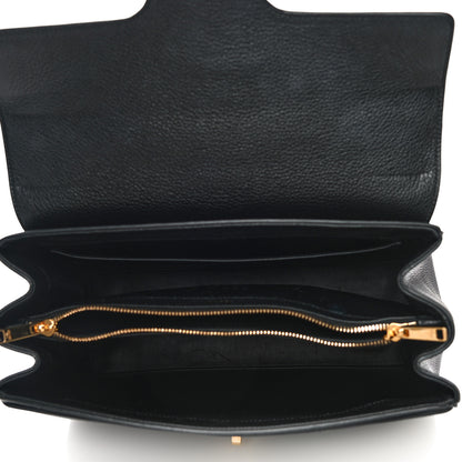 Celine Grained Calfskin Classique 16 Top Handle Bag Black 10 of 15