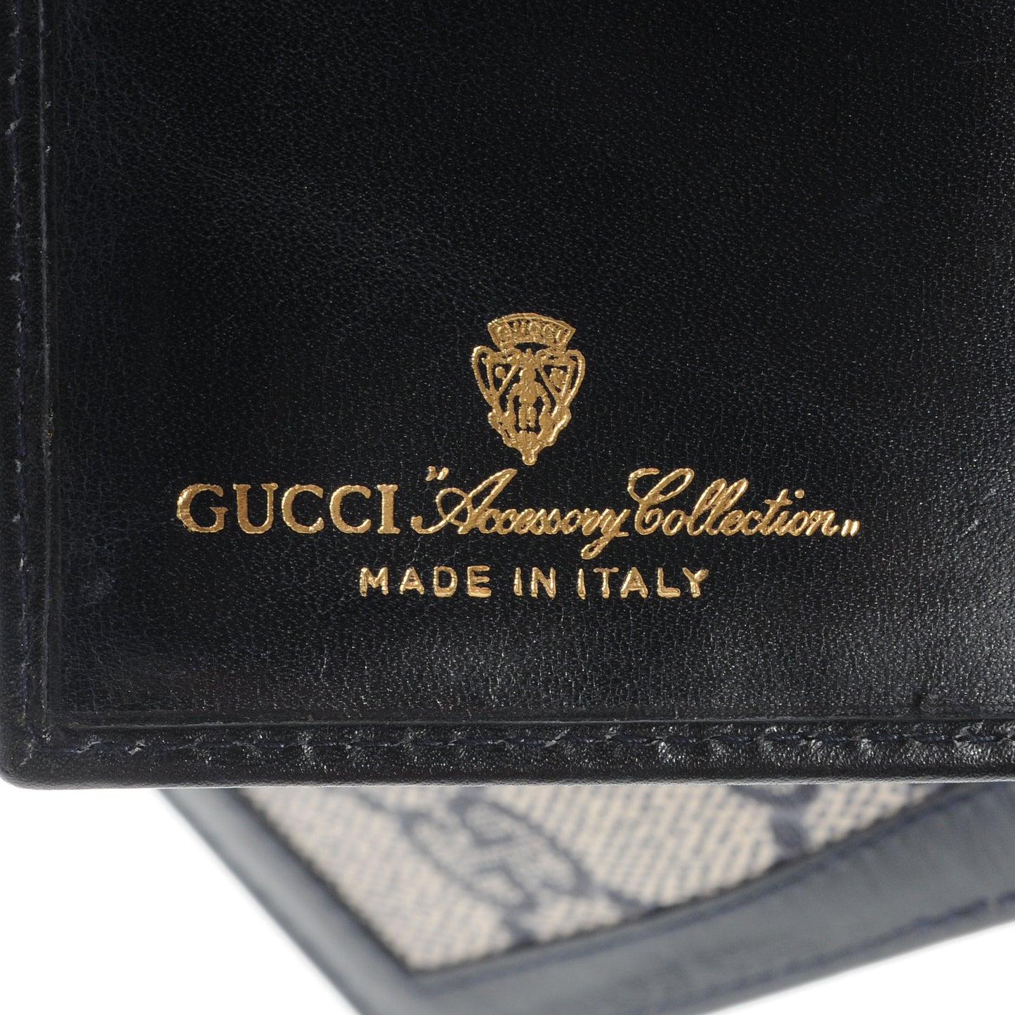 Monogram Web Passport Wallet Navy