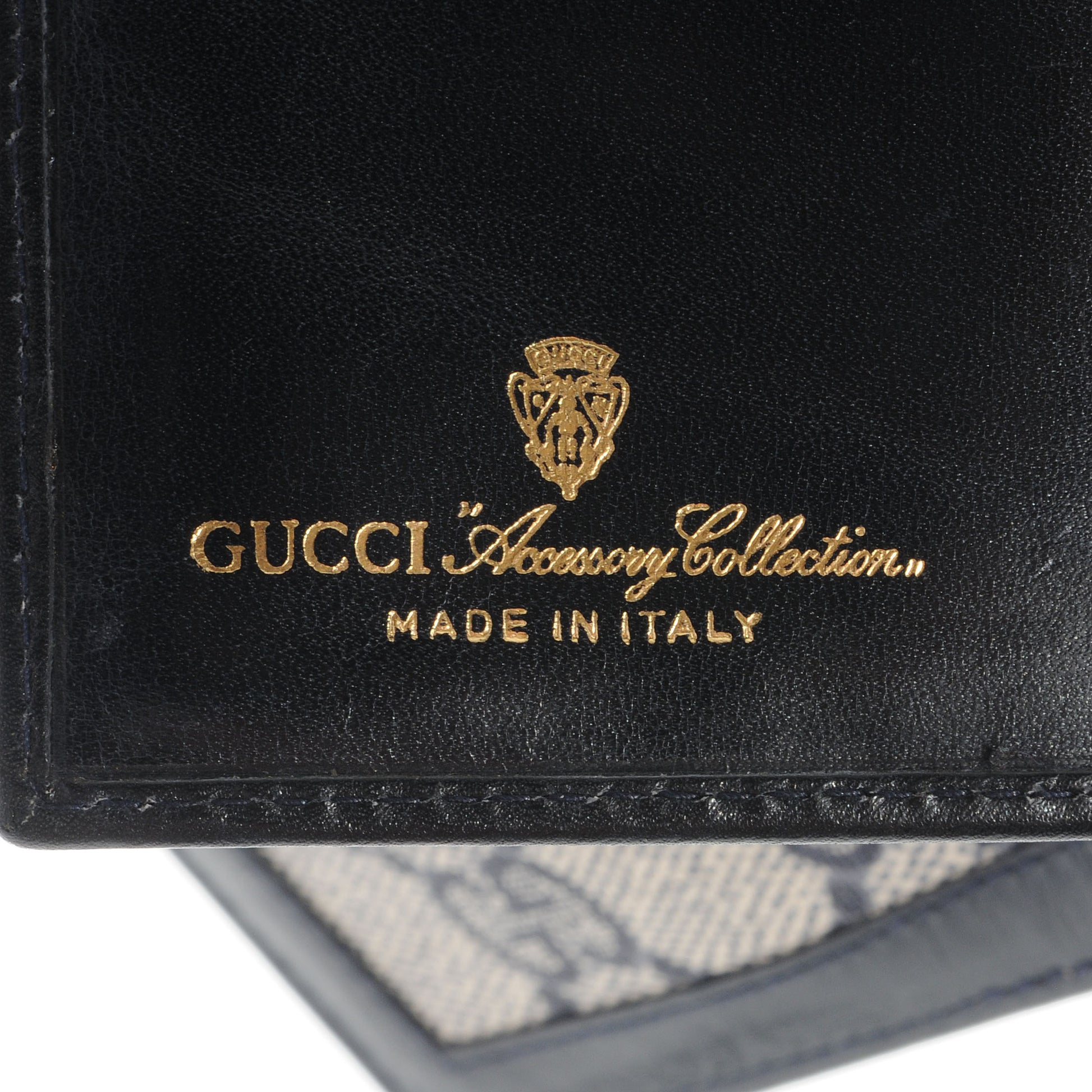 Gucci Monogram Web Passport Wallet Navy 6 of 6