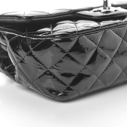 Chanel Patent Calfskin Quilted Mini Rectangular Flap Black 18 of 20