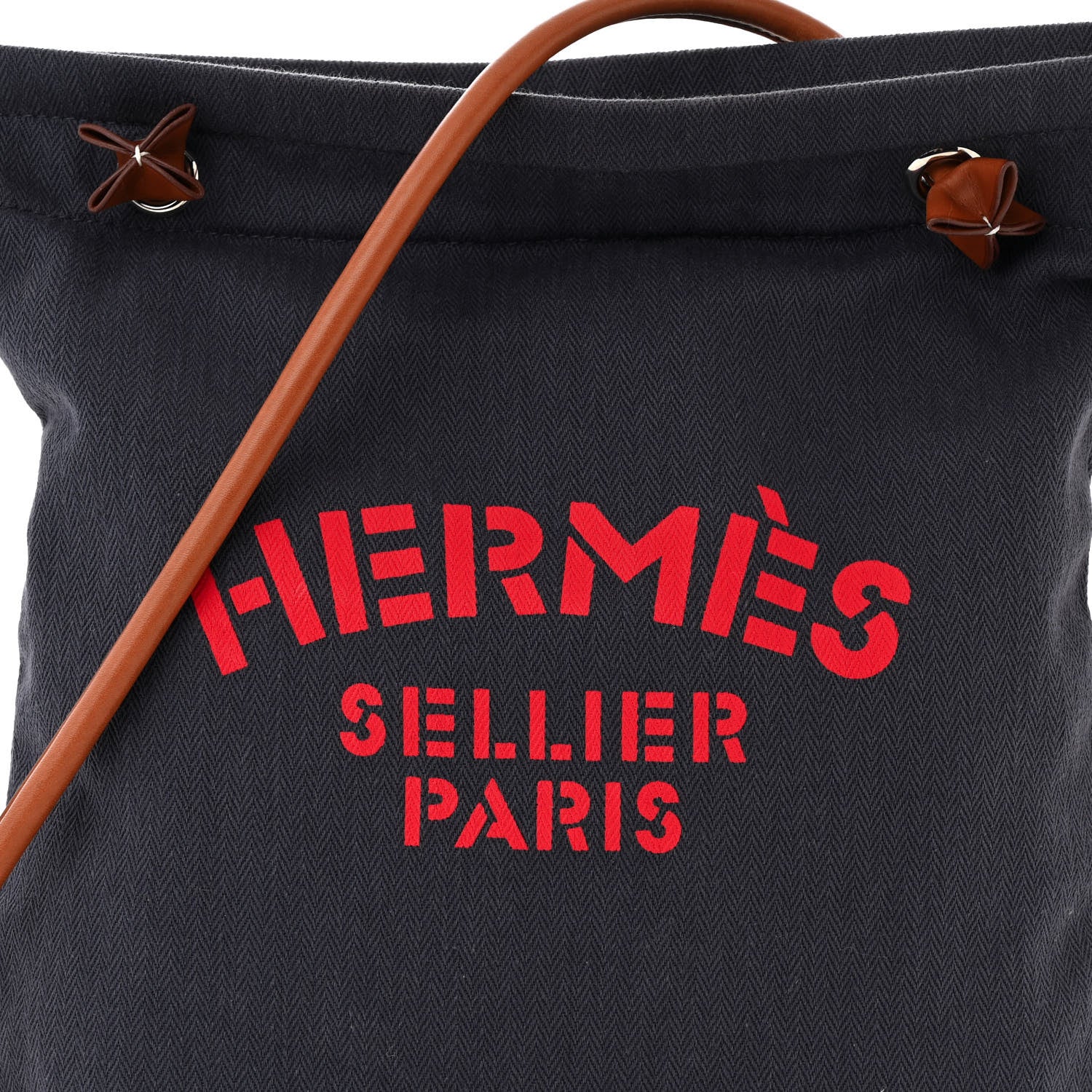 Hermes Canvas Swift Aline Grooming Bag Navy 8 of 10