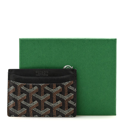 Goyard Goyardine Saint Sulpice Card Holder Black 11 of 11