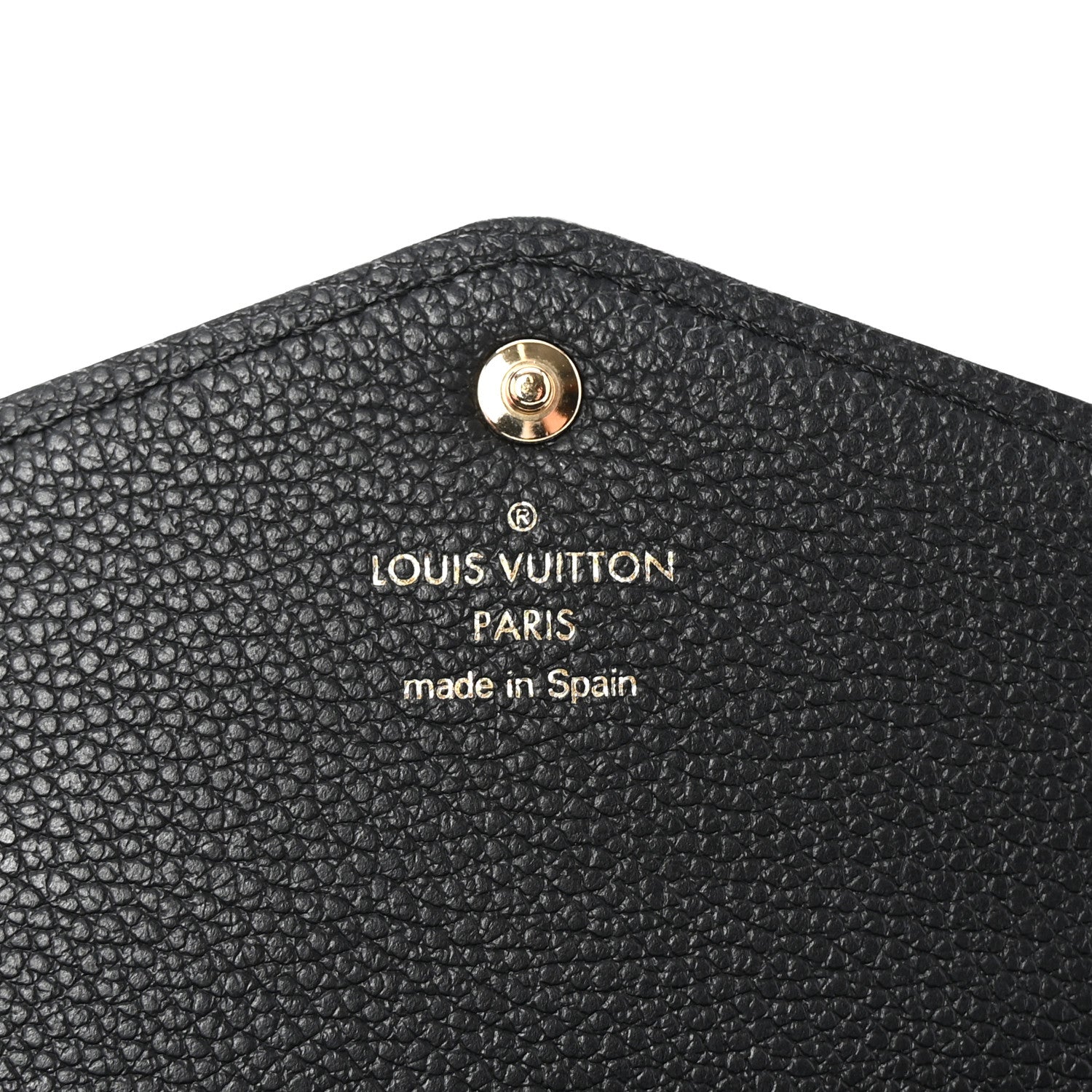 Louis Vuitton Monogram Empreinte Giant Sarah Wallet Black Beige 6 of 6