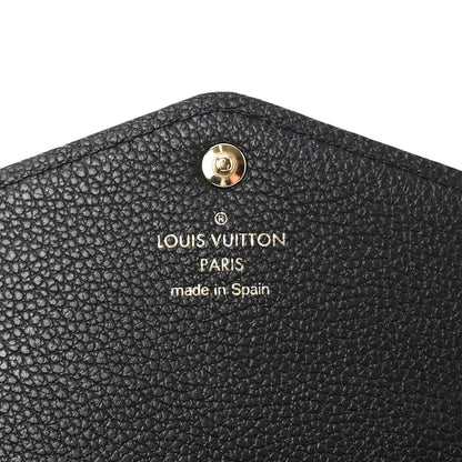 Louis Vuitton Monogram Empreinte Giant Sarah Wallet Black Beige 6 of 6