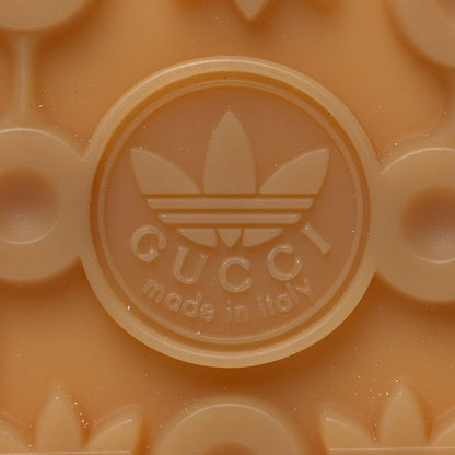 Gucci X ADIDAS Vintage GG Monogram Mens Gazelle Sneakers 9.5 Mid Natural Nut Off White 7 of 8