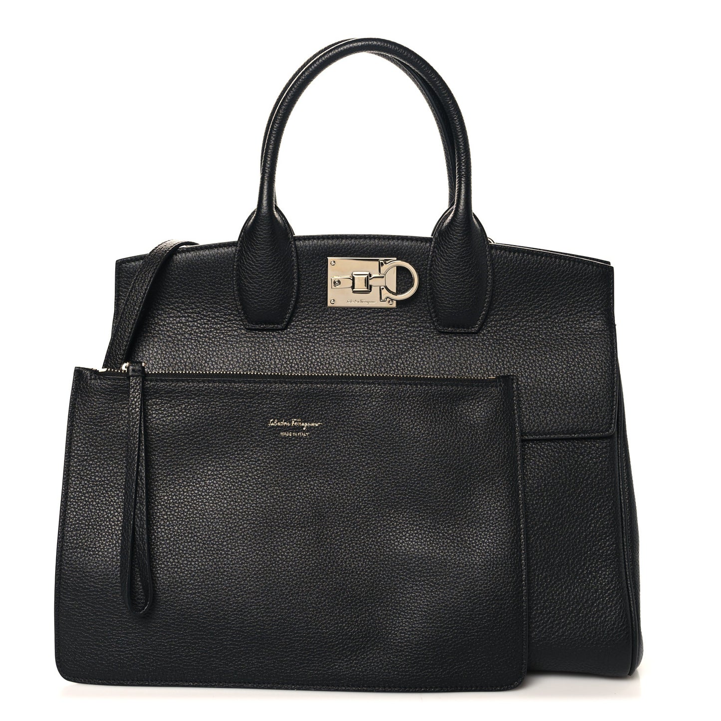 Calfskin Large Studio Bag Black