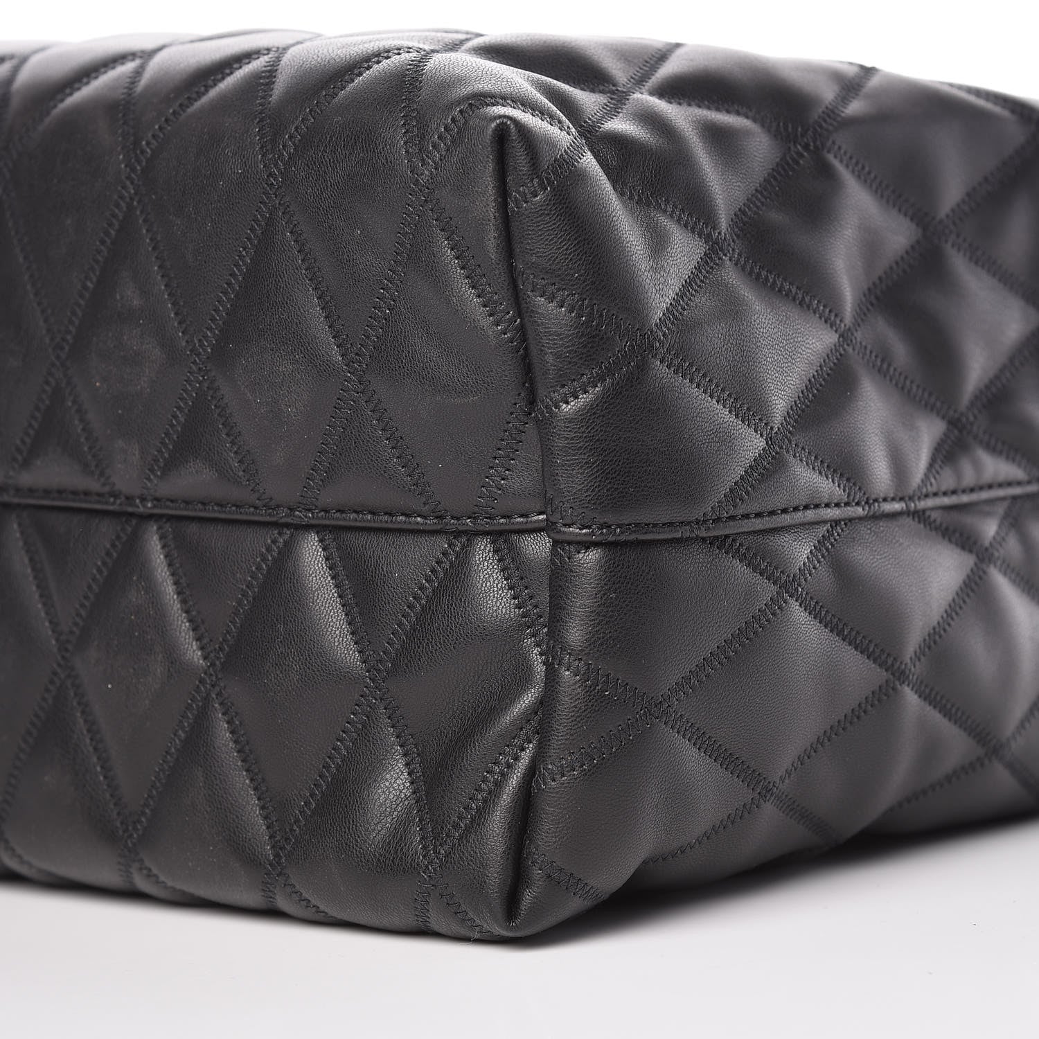 Givenchy Rubber Effect Canvas Quilted Duo Shopper Tote Black 10 of 11