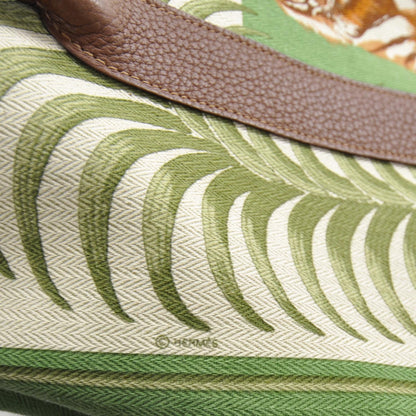 Hermes Toile Negonda Leather Tigre Royale Garden Party 35 8 of 9