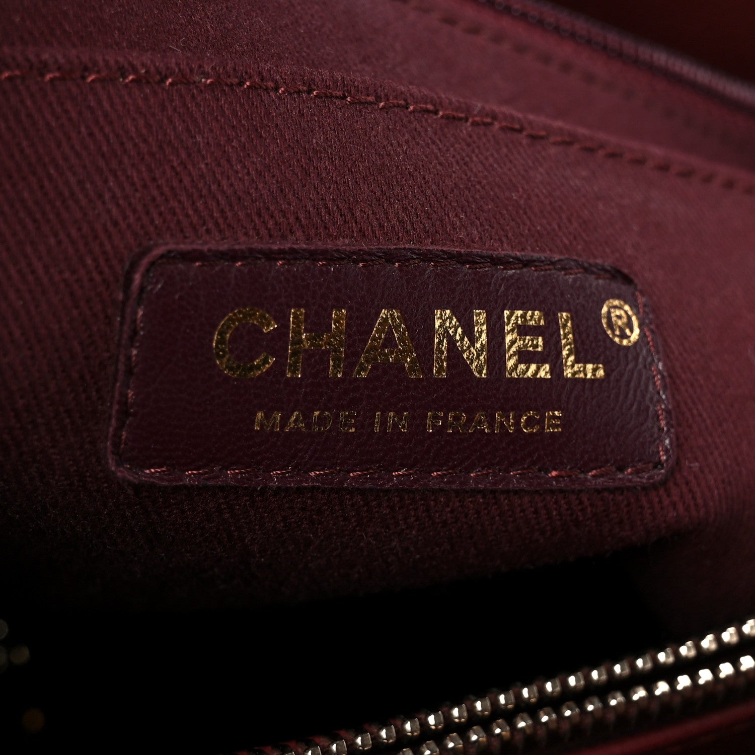 Chanel Grained Calfskin Small Neo Executive Shopper Tote Burgundy 6 of 10