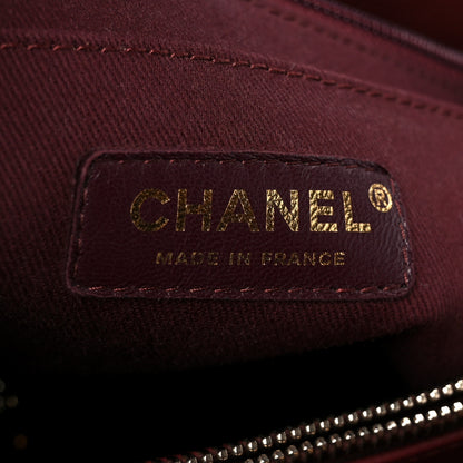 Chanel Grained Calfskin Small Neo Executive Shopper Tote Burgundy 6 of 10