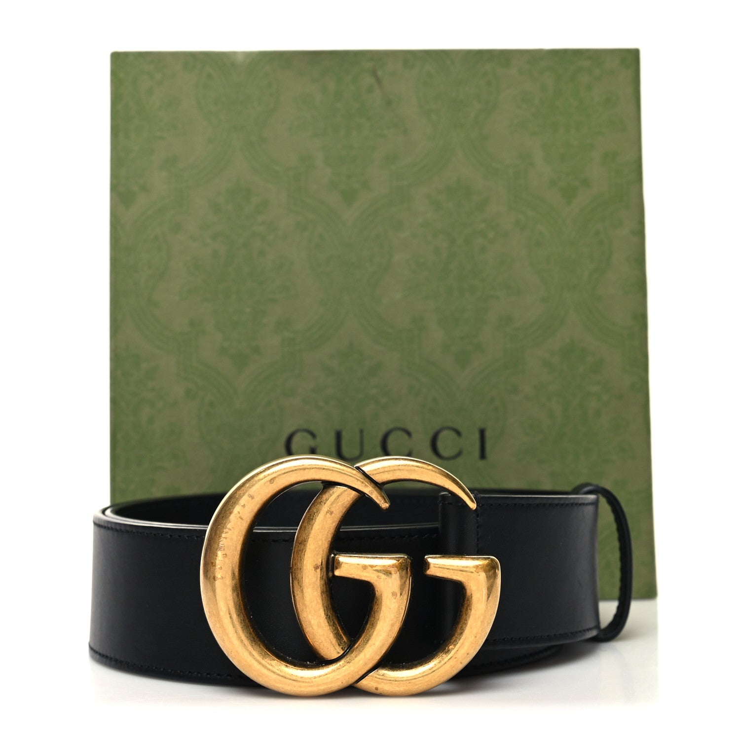 Gucci Calfskin Double G 40mm Belt 90 36 Black 6 of 6
