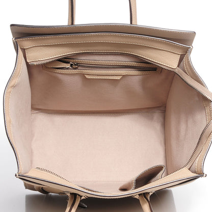 Celine Drummed Calfskin Mini Luggage Dune 7 of 8