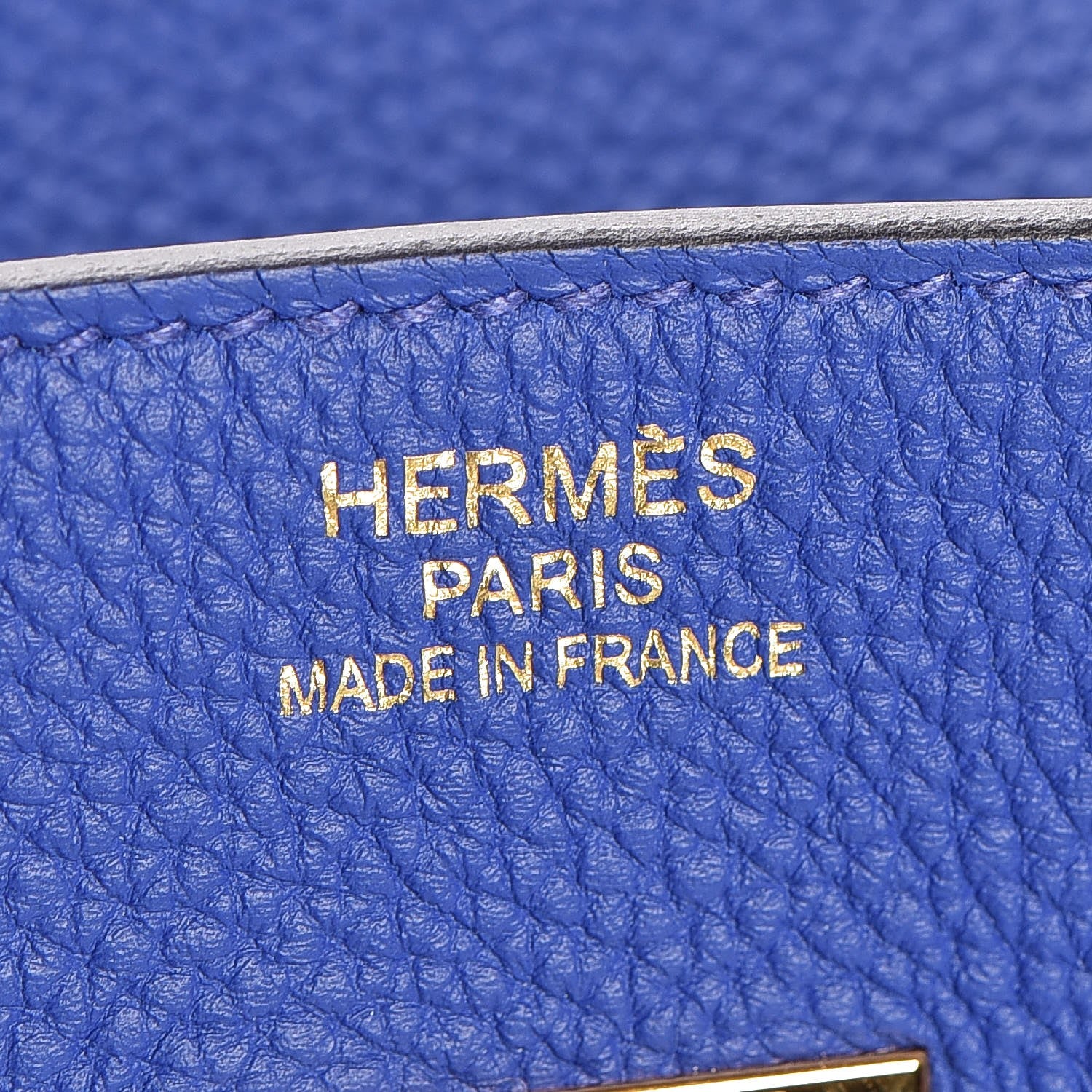 Hermes Togo Birkin 35 Bleu Electrique 23 of 33
