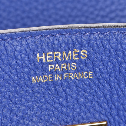 Hermes Togo Birkin 35 Bleu Electrique 23 of 33
