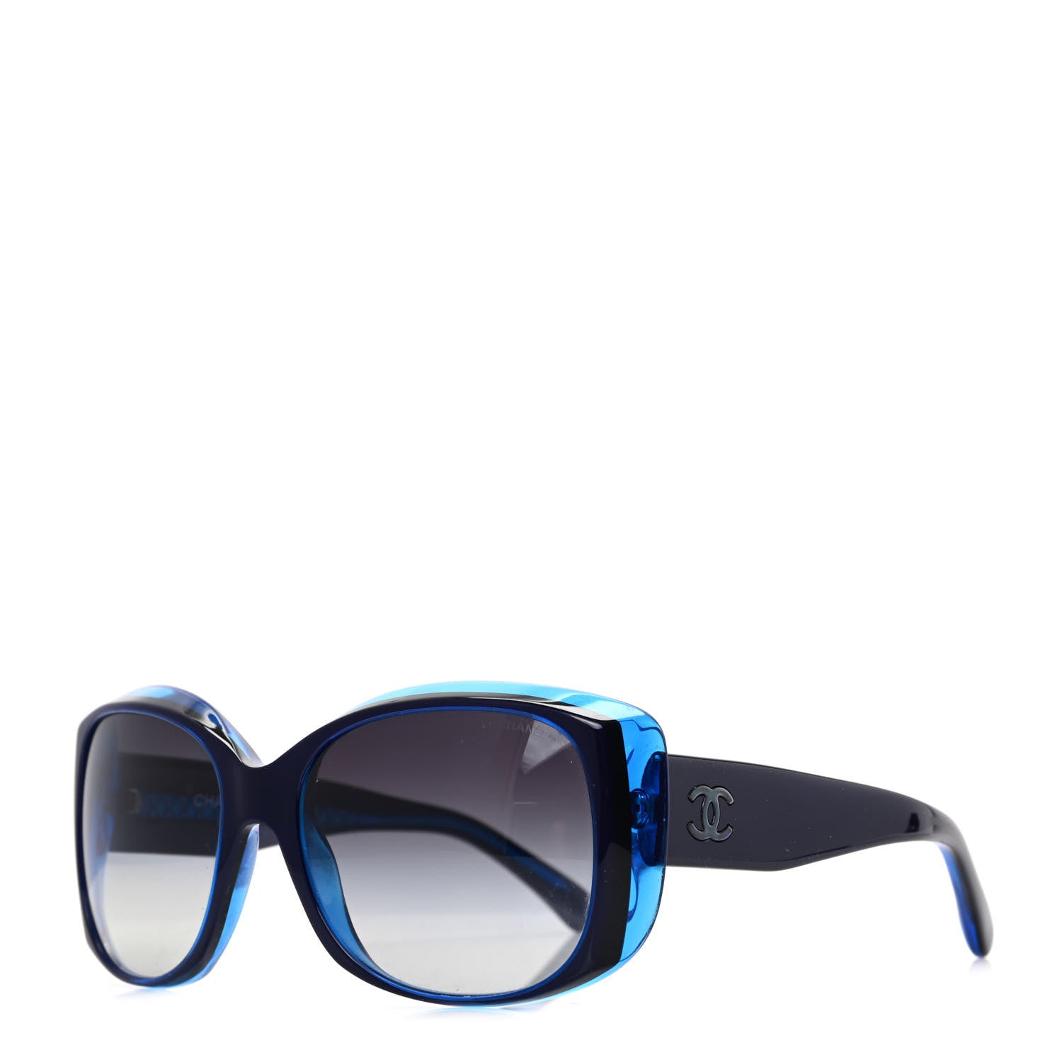 Chanel Mother of Pearl CC Sunglasses 40919 Blue 1 of 7