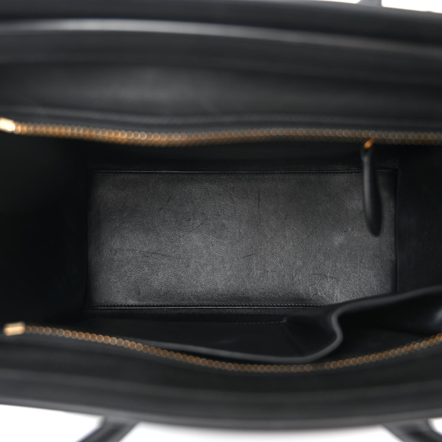 Celine Smooth Calfskin Micro Luggage Black 5 of 10