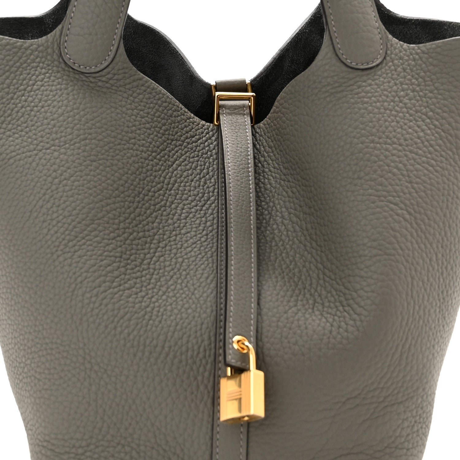 Hermes Taurillon Clemence Picotin Lock 22 MM Gris Meyer 8 of 12