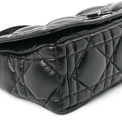 Christian Dior Calfskin Macrocannage Medium Caro Bag Black 10 of 11